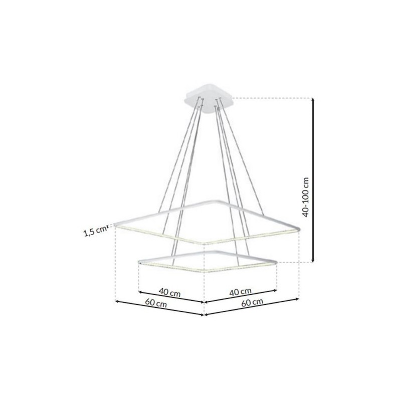 ПІДВІСНА ЛАМПА NIX WHITE 50W LED ПІДВІСНА ЛАМПА NIX WHITE 50W LED