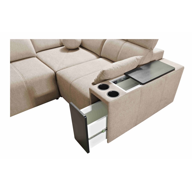 Milano II Mix corner sofa with sleeping and relaxation function, Plecionka, Verita 39 Milano II Mix corner sofa with sleeping and relaxation function, Plecionka, Verita 39