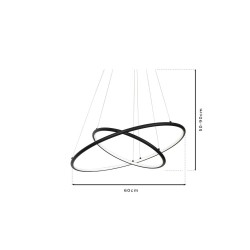 ORION BLACK 53W LED PENDANT LAMP ORION BLACK 53W LED PENDANT LAMP