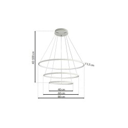 ORION WHITE 99W LED PENDANT LAMP ORION WHITE 99W LED PENDANT LAMP