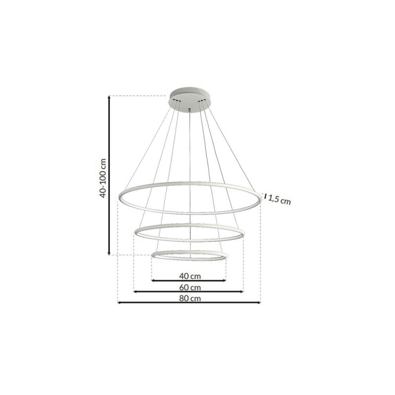 ПІДВІСНА ЛАМПА ORION WHITE 99W LED ПІДВІСНА ЛАМПА ORION WHITE 99W LED