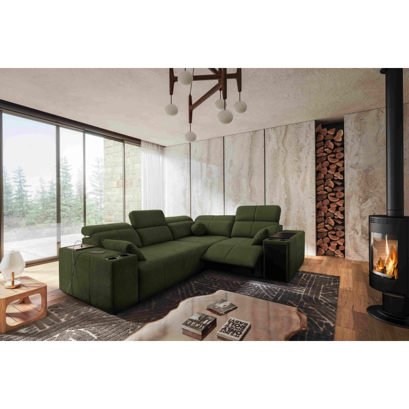 Milano II Mix corner sofa with sleeping and relaxation function, Plecionka, Verita 39 Milano II Mix corner sofa with sleeping and relaxation function, Plecionka, Verita 39