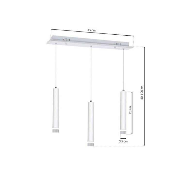 ALBA 3X5W LED PENDANT LAMP ALBA 3X5W LED PENDANT LAMP