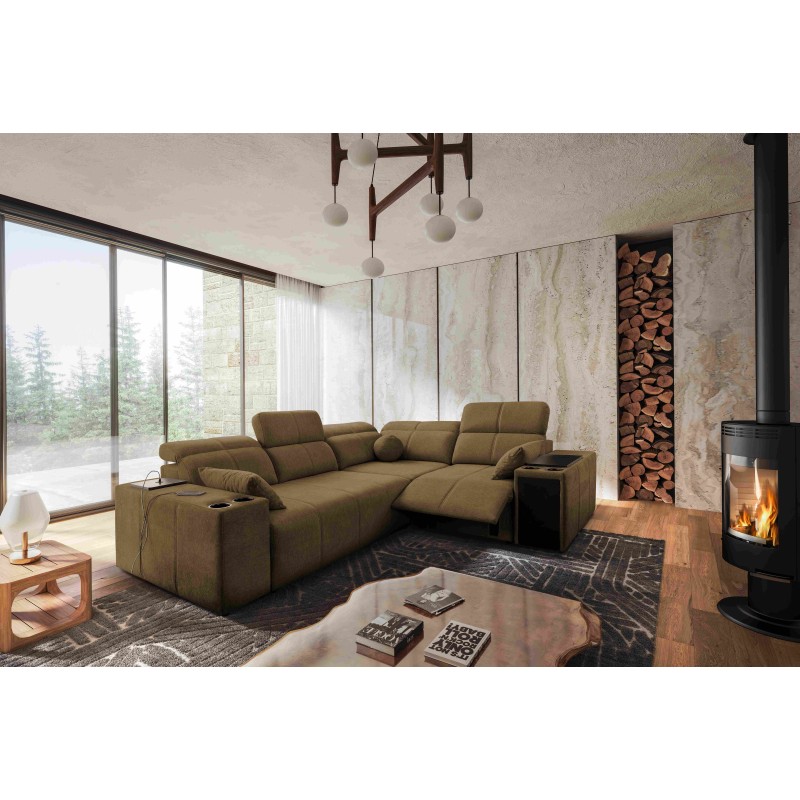 Milano II Mix corner sofa with sleeping and relaxation function, Plecionka, Verita 28 Milano II Mix corner sofa with sleeping and relaxation function, Plecionka, Verita 28