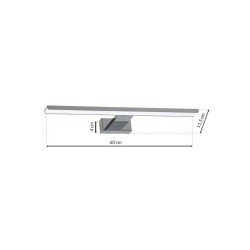 SHINE CHROME Wall Light 60cm 13.8W LED SHINE CHROME Wall Light 60cm 13.8W LED