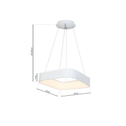 ASTRO WHITE HANGING LAMP 40W LED 3000K-4000K ASTRO WHITE HANGING LAMP 40W LED 3000K-4000K
