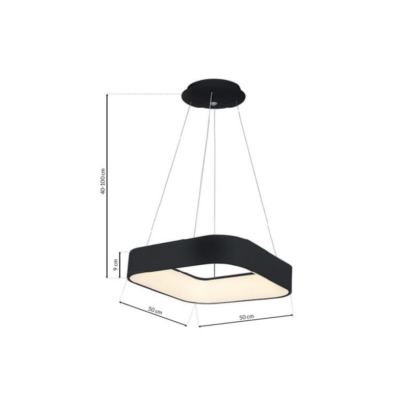 ASTRO BLACK PENDANT LAMP 40W LED 3000K-4000K ASTRO BLACK PENDANT LAMP 40W LED 3000K-4000K