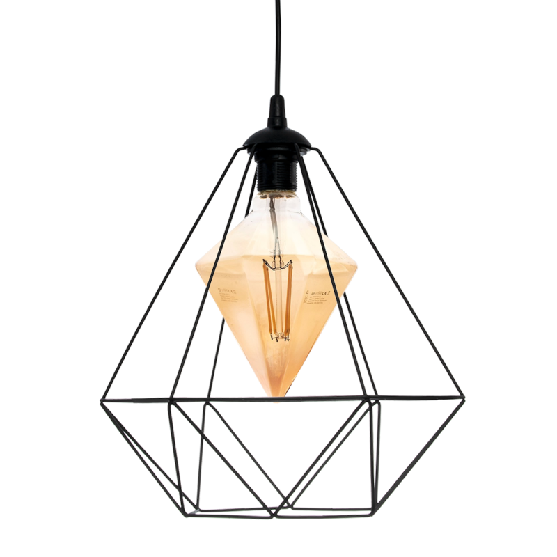 ALAMBRE BLACK hanging lamp 1xE27 4W bulb included ALAMBRE BLACK hanging lamp 1xE27 4W bulb included