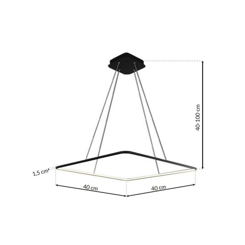 NIX BLACK 25W LED PENDANT LAMP NIX BLACK 25W LED PENDANT LAMP