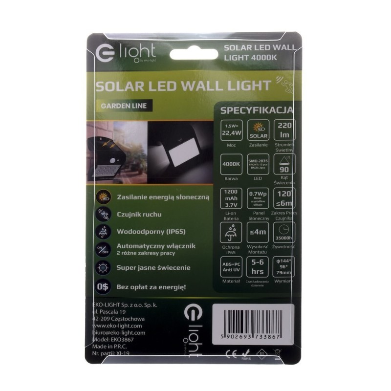 Solar Lamp Butterfly 1.5W Black Solar Lamp Butterfly 1.5W Black