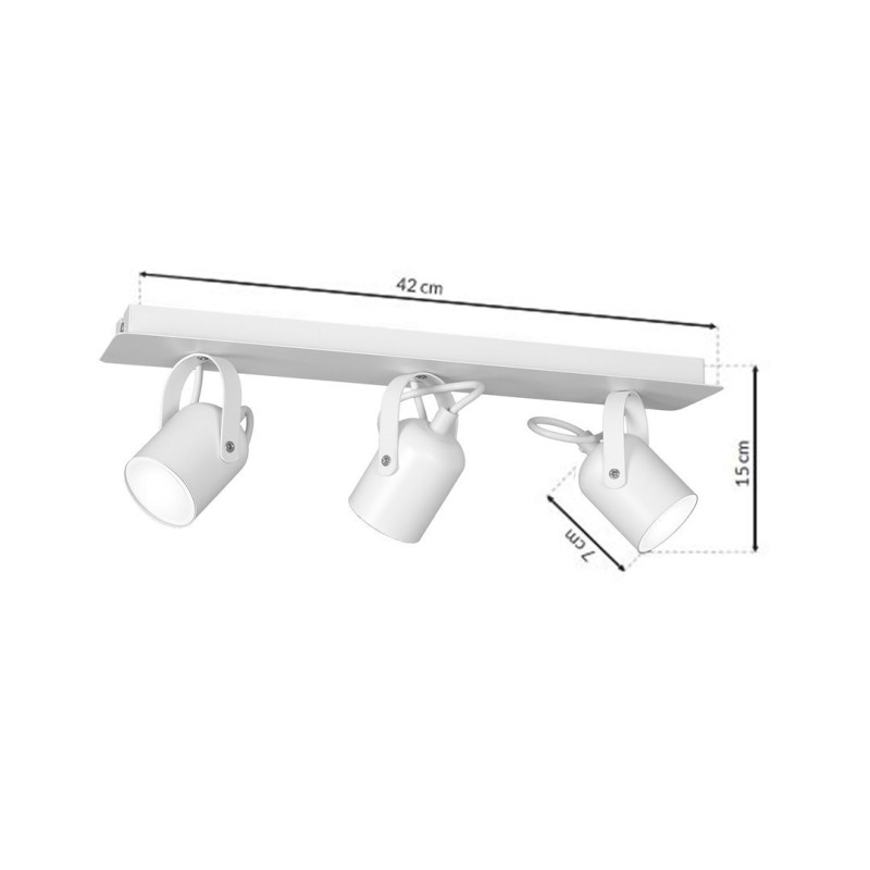Lampa sufitowa Pico 3xGU10 Biały Lampa sufitowa Pico 3xGU10 Biały