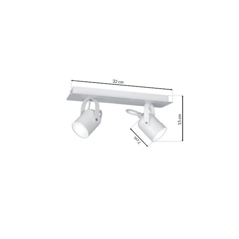 Lampa sufitowa Pico 2xGU10 Biały Lampa sufitowa Pico 2xGU10 Biały