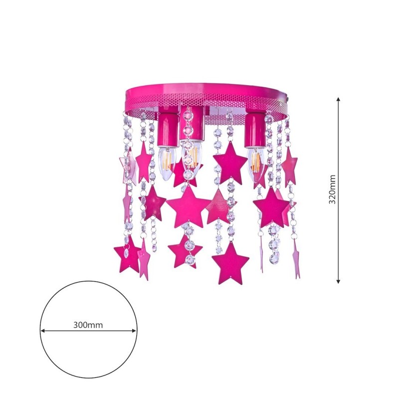 Стельова лампа STAR 3xE27 Стельова лампа STAR 3xE27