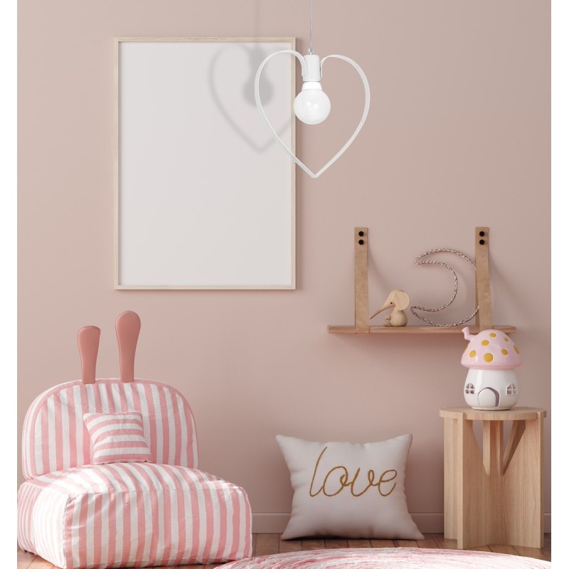 Lampa wisząca Amore 1xE27 Biały Lampa wisząca Amore 1xE27 Biały