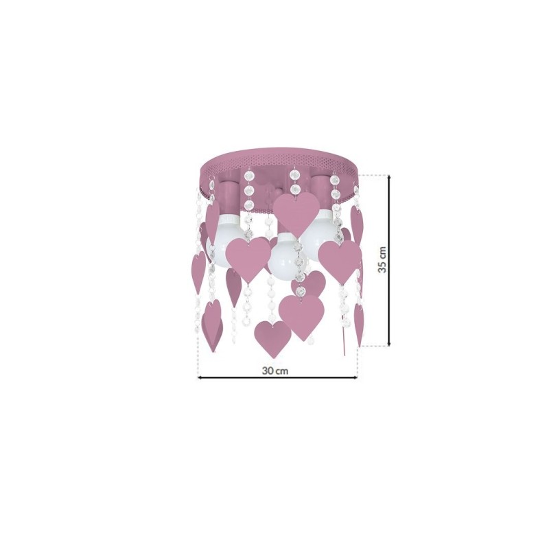 CORAZON VIOLET Ceiling Lamp 3xE27 CORAZON VIOLET Ceiling Lamp 3xE27
