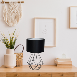 Lampka nocna BASKET BLACK 1xE27 Lampka nocna BASKET BLACK 1xE27