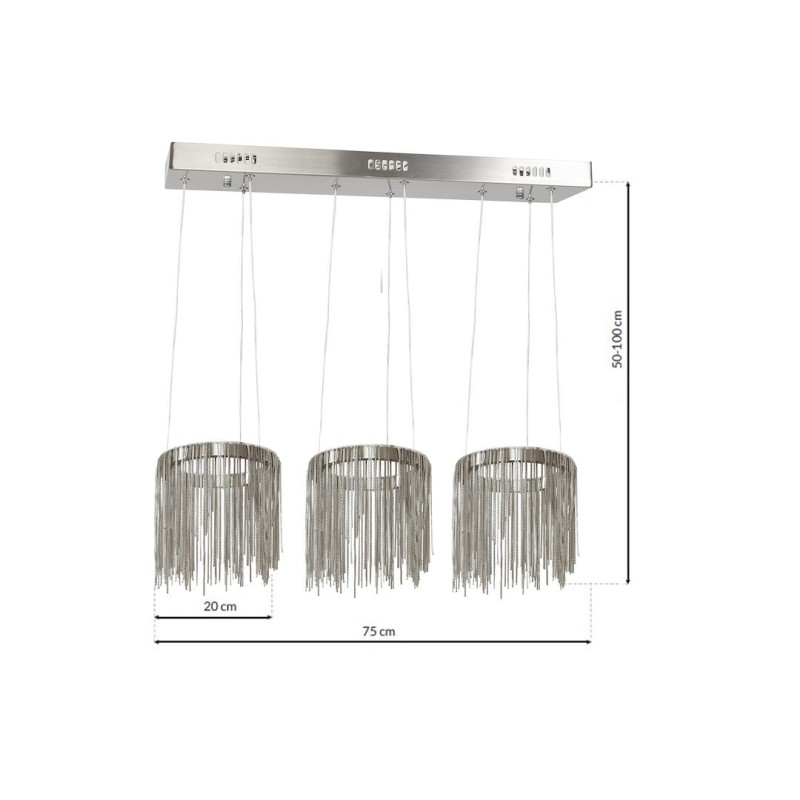 CASCATA SATIN 54W LED PENDANT LAMP CASCATA SATIN 54W LED PENDANT LAMP
