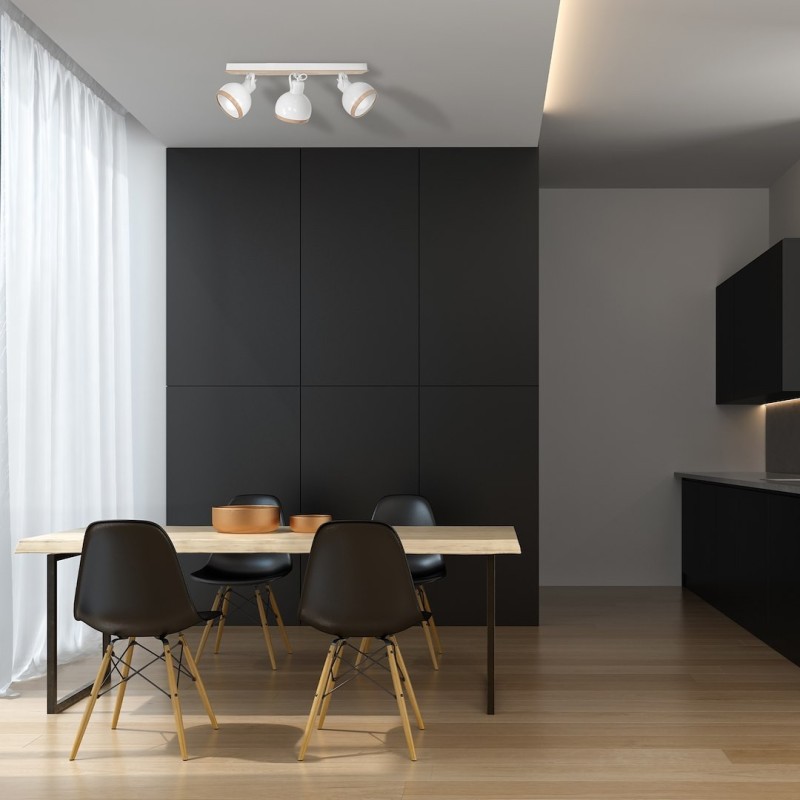 Lampa sufitowa Oval 3xE27 Biały Lampa sufitowa Oval 3xE27 Biały