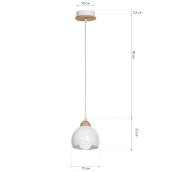 DAMA WHITE Hanging Lamp 1xE27 DAMA WHITE Hanging Lamp 1xE27