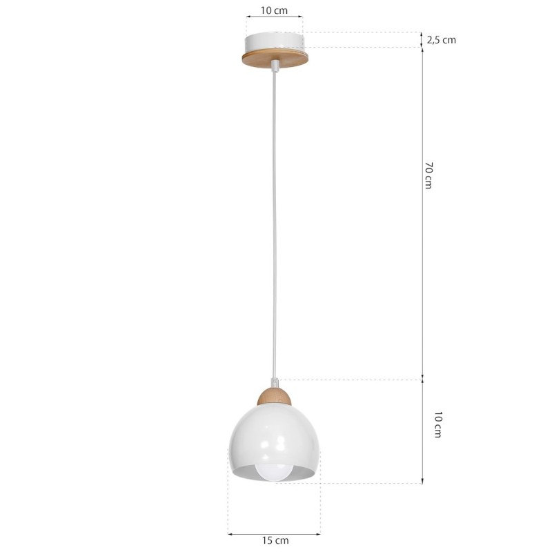 DAMA WHITE Hanging Lamp 1xE27 DAMA WHITE Hanging Lamp 1xE27