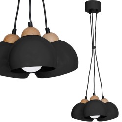 DAMA BLACK pendant lamp 3xE27