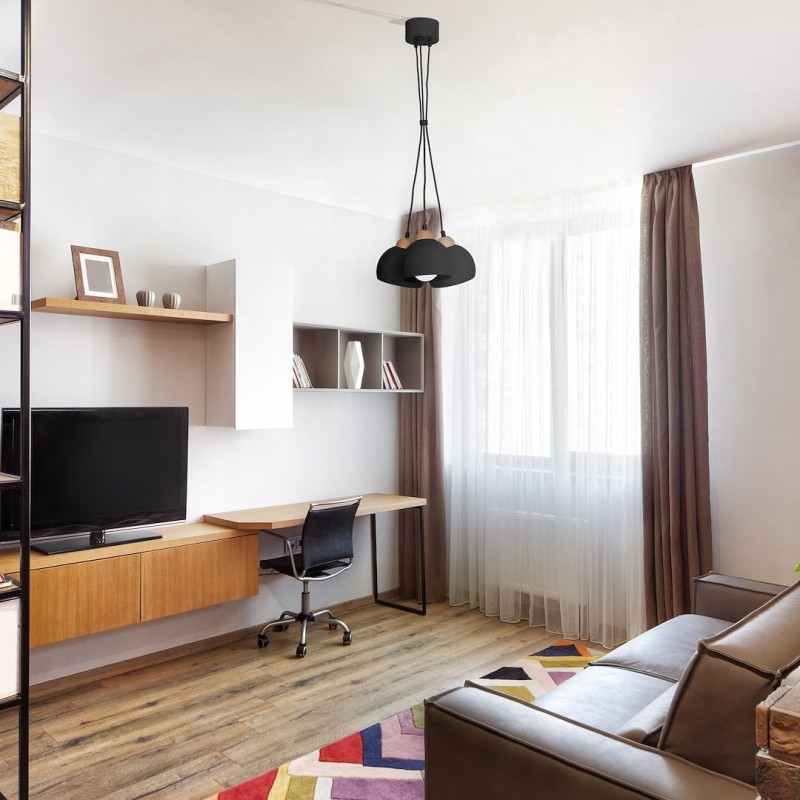 Lampa wisząca DAMA BLACK 3xE27 Lampa wisząca DAMA BLACK 3xE27