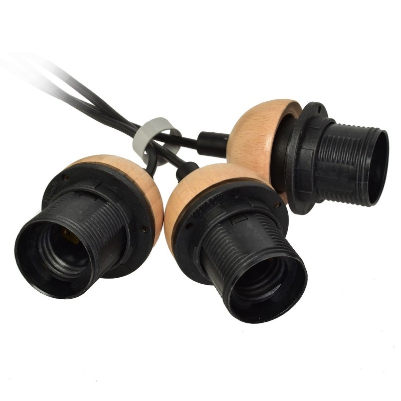 Lámpara colgante DAMA BLACK 3xE27 Lámpara colgante DAMA BLACK 3xE27