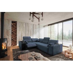 Milano II Mix corner sofa with sleeping and relaxation function, Plecionka, Verita 76