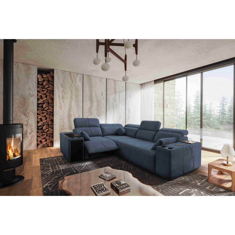Milano II Mix corner sofa with sleeping and relaxation function, Plecionka, Verita 76 Milano II Mix corner sofa with sleeping and relaxation function, Plecionka, Verita 76