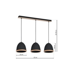 Lampa wisząca STUDIO BLACK 3xE27 Lampa wisząca STUDIO BLACK 3xE27