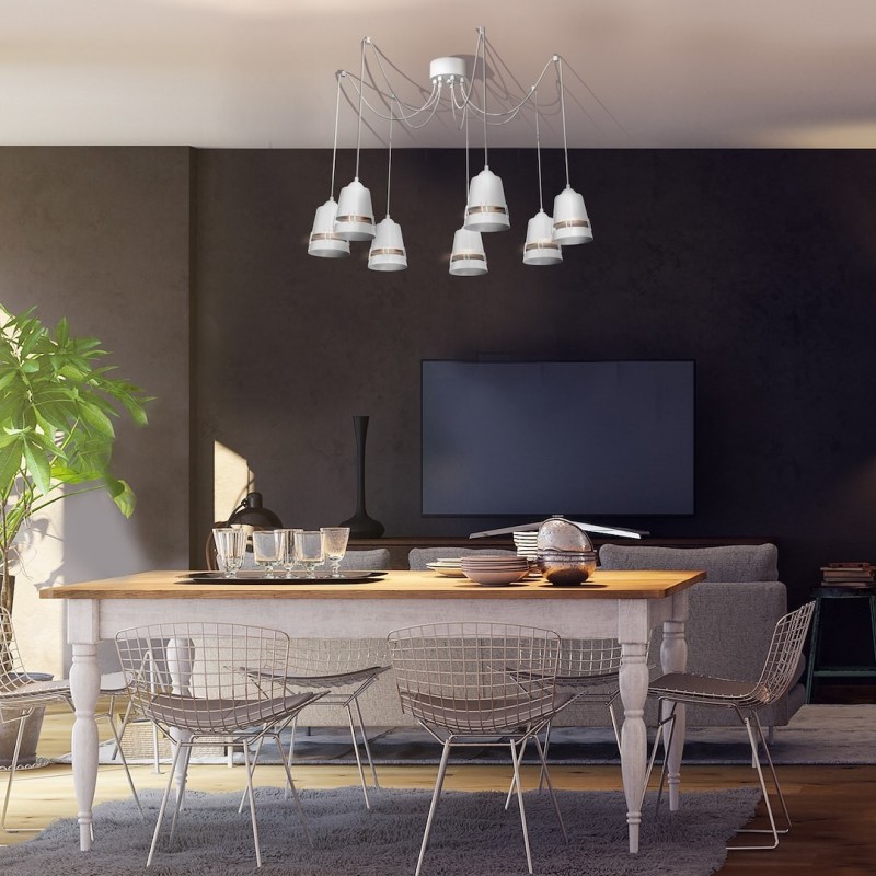 APOLLO WHITE Hanging Lamp 7xE27 APOLLO WHITE Hanging Lamp 7xE27