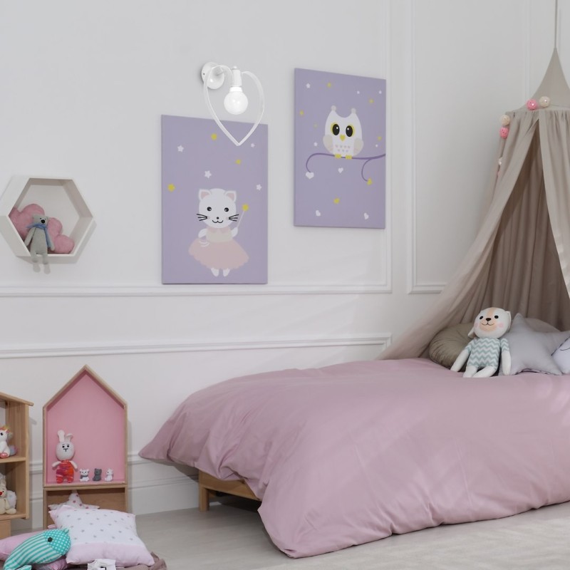 Wandleuchte Amore 1xE27 Weiß Wandleuchte Amore 1xE27 Weiß