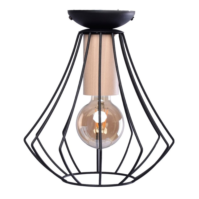 Lampa sufitowa WILL BLACK 1xE27 Lampa sufitowa WILL BLACK 1xE27