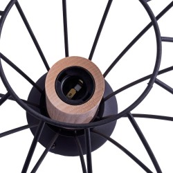 Lampa sufitowa WILL BLACK 1xE27 Lampa sufitowa WILL BLACK 1xE27