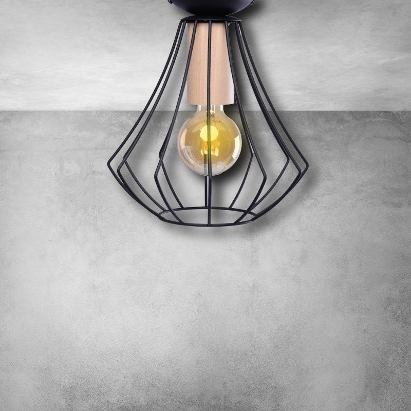 Lampa sufitowa WILL BLACK 1xE27 Lampa sufitowa WILL BLACK 1xE27