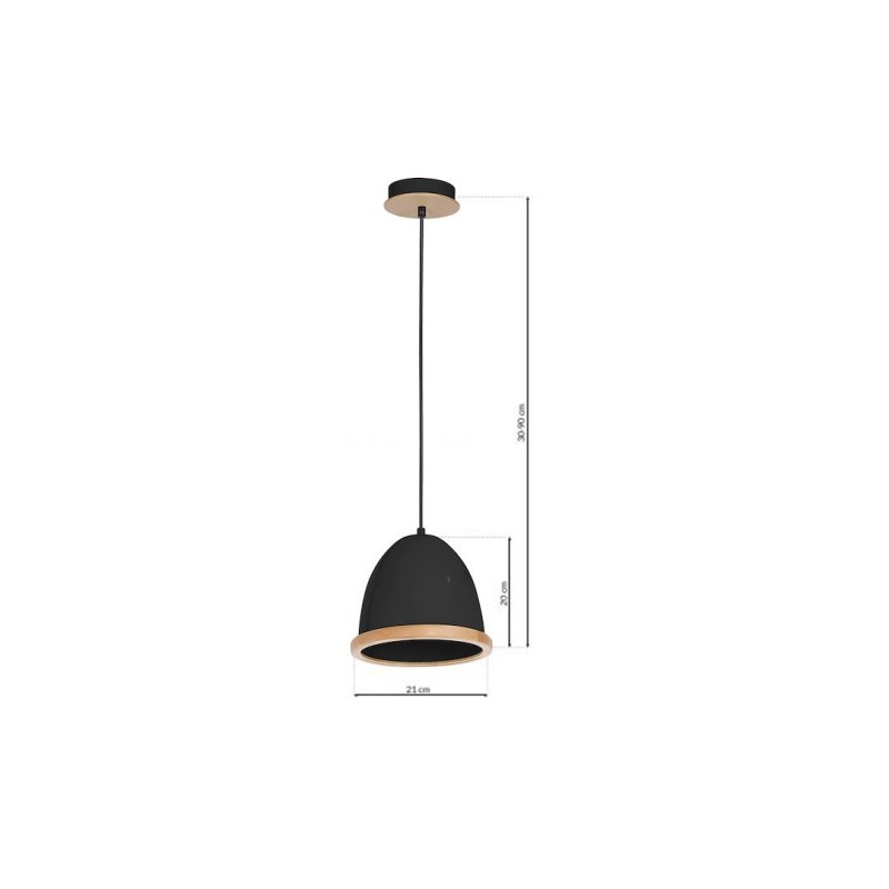 STUDIO BLACK Hanging Lamp 1xE27 STUDIO BLACK Hanging Lamp 1xE27