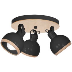 Lampa sufitowa OVAL BLACK 3xE27 Lampa sufitowa OVAL BLACK 3xE27