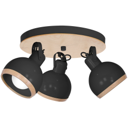 Lampa sufitowa OVAL BLACK 3xE27 Lampa sufitowa OVAL BLACK 3xE27