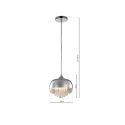 Lampa Wisząca LUNA 1xE14 LED Lampa Wisząca LUNA 1xE14 LED
