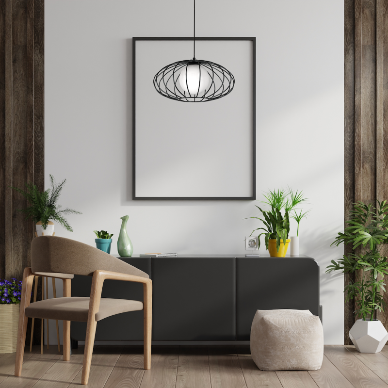 Hanging Lamp KRONOS BLACK 1xE14 Hanging Lamp KRONOS BLACK 1xE14