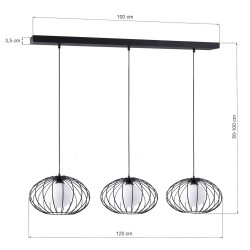 KRONOS BLACK Pendant Lamp 3xE14 KRONOS BLACK Pendant Lamp 3xE14