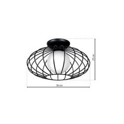 Lampa Sufitowa KRONOS BLACK 1xE14 Lampa Sufitowa KRONOS BLACK 1xE14