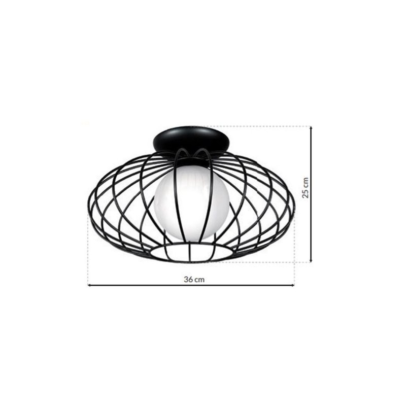 Deckenlampe KRONOS BLACK 1xE14 Deckenlampe KRONOS BLACK 1xE14