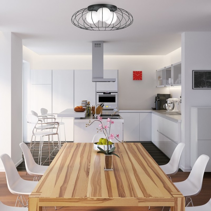 Ceiling Lamp KRONOS BLACK 3xE14 Ceiling Lamp KRONOS BLACK 3xE14