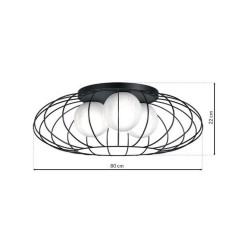 Lampa Sufitowa KRONOS BLACK 3xE14 Lampa Sufitowa KRONOS BLACK 3xE14