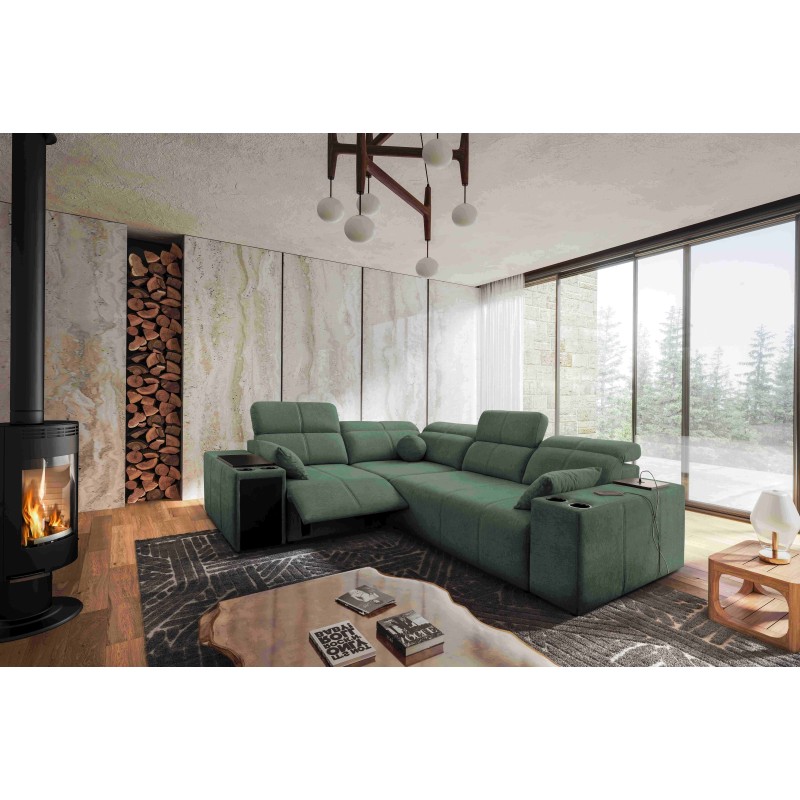 Milano II Mix corner sofa with sleeping and relaxation function, Plecionka, Verita 75 Milano II Mix corner sofa with sleeping and relaxation function, Plecionka, Verita 75