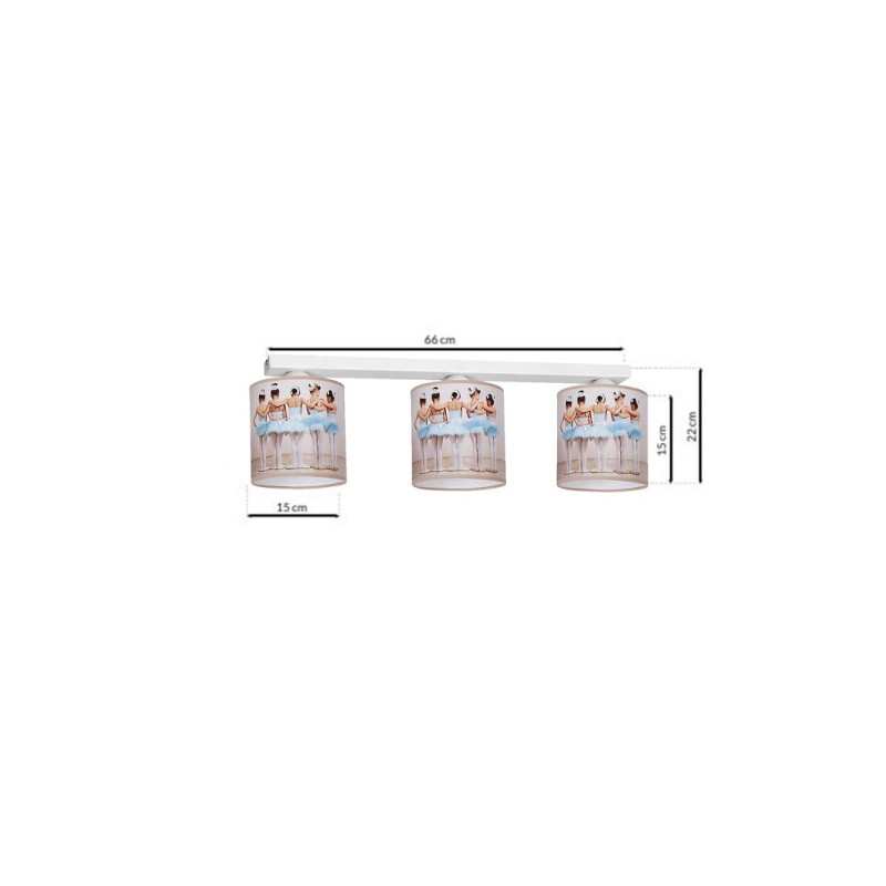 Lampa Sufitowa BALLERINA 3xE27 Lampa Sufitowa BALLERINA 3xE27
