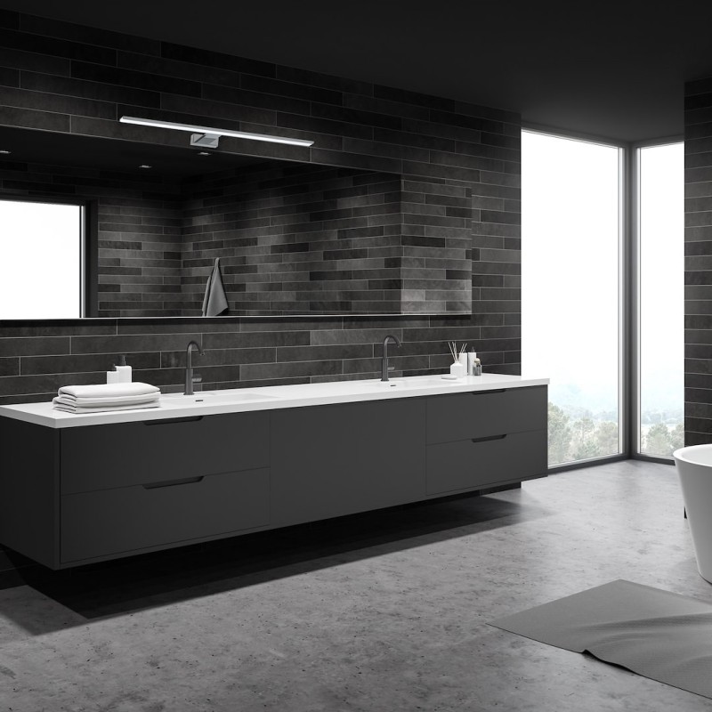 Wandleuchte SHINE CHROME 80cm 15W LED Wandleuchte SHINE CHROME 80cm 15W LED