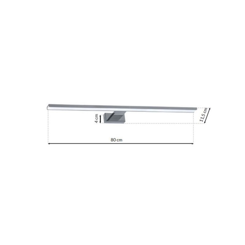 Wandleuchte SHINE CHROME 80cm 15W LED Wandleuchte SHINE CHROME 80cm 15W LED