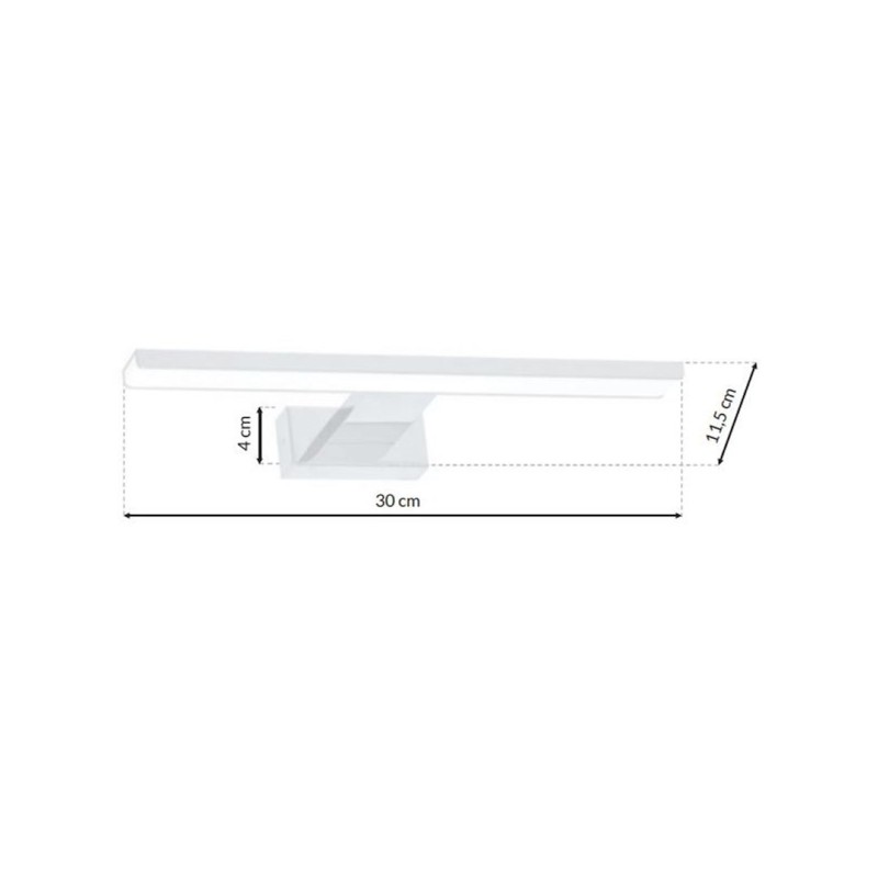 Kinkiet Shine 30cm 7W LED Biały Kinkiet Shine 30cm 7W LED Biały